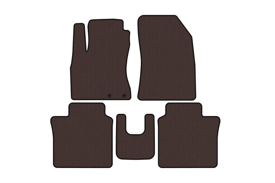 Nissan Note 2012–2020 Gummimåtter Carsuit (HB, brun) Image