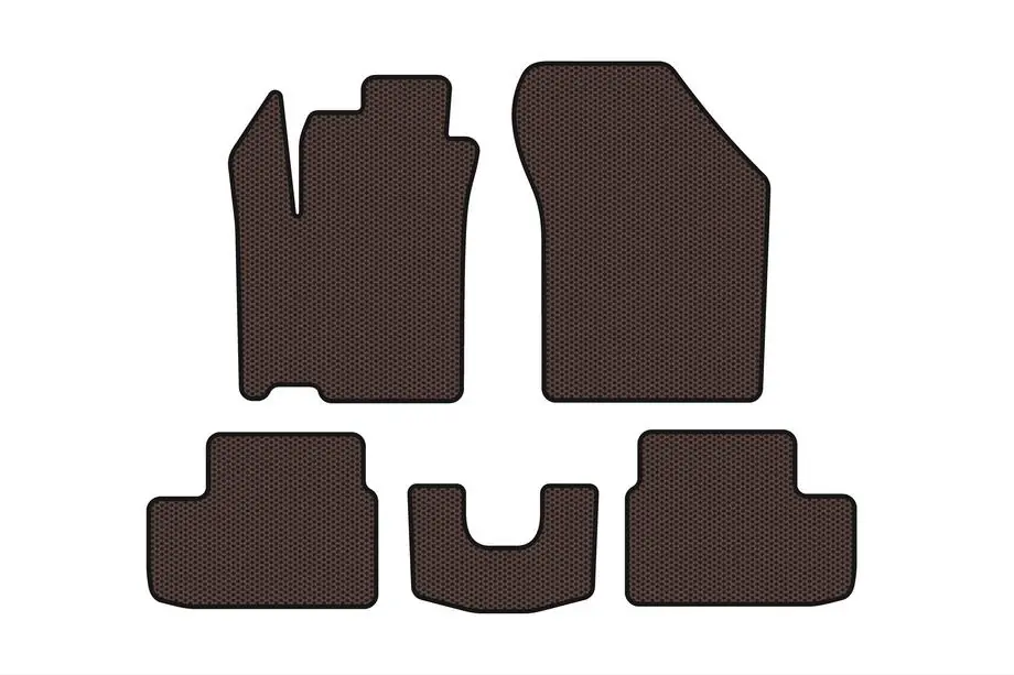 Opel Agila 2007–2015 Gummimåtter Carsuit (HB, brun) Image