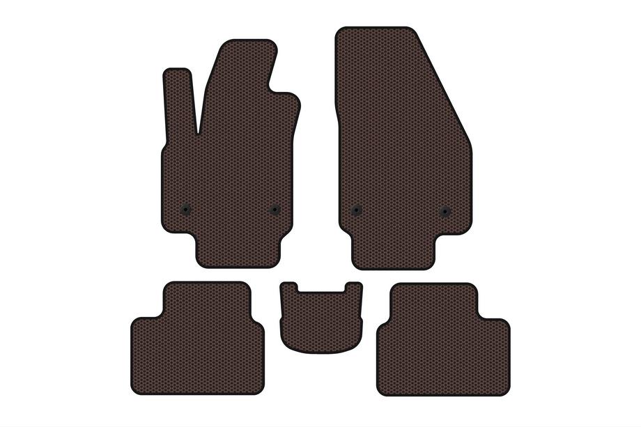 Opel Meriva 2010–2017 Gummimåtter Carsuit (Brun) Image