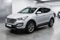 Hyundai Santa Fe 3 2012–2018 Sunrise sidetrin (2 stk., aluminium) foto 1