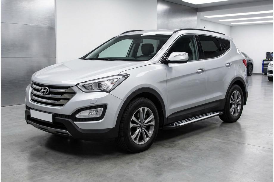 Hyundai Santa Fe 3 2012–2018 Sunrise sidetrin (2 stk., aluminium) Image