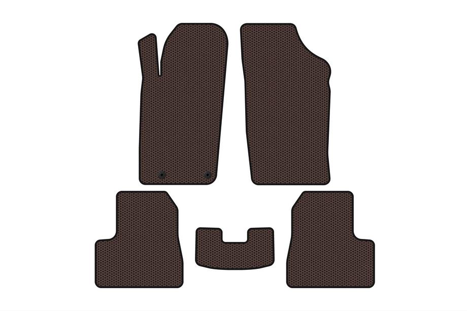 Peugeot 206 1998–2024 Gummimåtter Carsuit (2009-2013, Brun) Image