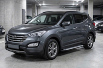 Hyundai Santa Fe 3 2012–2018 Sidetrin Line (2 stk., aluminium) foto 1