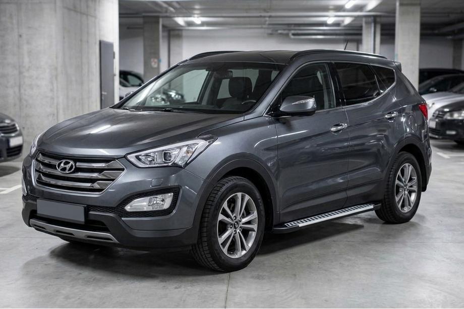 Hyundai Santa Fe 3 2012–2018 Sidetrin Line (2 stk., aluminium) Image