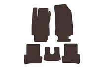 Renault Clio III 2005–2012 Gummimåtter Carsuit (Brun) foto 1