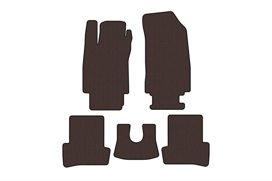 Renault Clio III 2005–2012 Gummimåtter Carsuit (Brun) Image