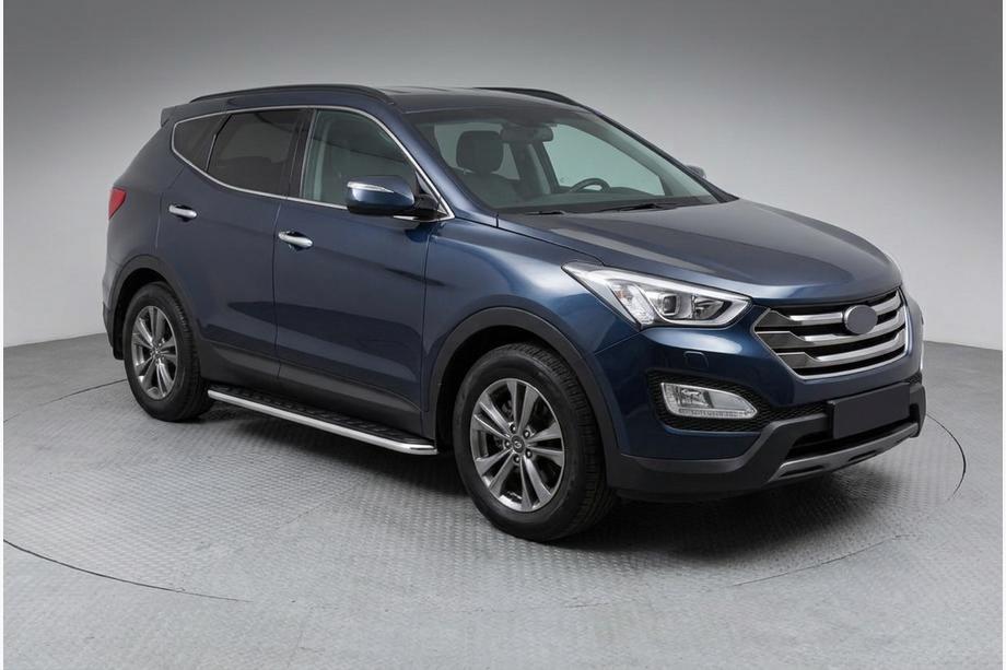 Hyundai Santa Fe 3 2012–2018 Maydos V1 sidetrin (2 stk., aluminium ↗ rustfrit stål) Image