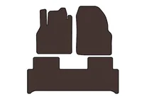 Renault Scenic/Grand 2003–2009 Gummimåtter Carsuit (Brun) foto 1