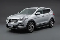 Hyundai Santa Fe 3 2012–2018 Sidetrin Bosphorus Black (2 stk., aluminium) foto 1