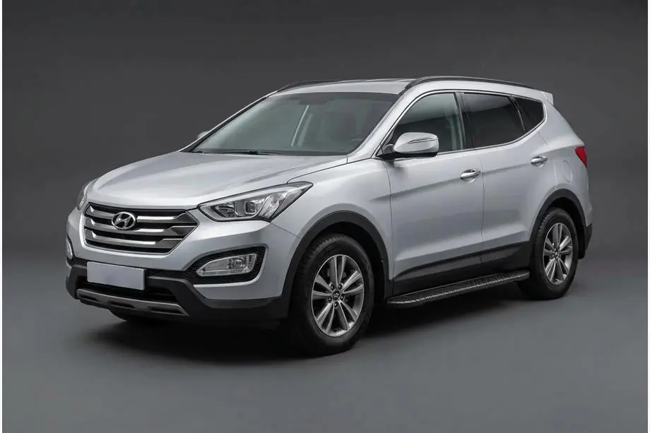 Hyundai Santa Fe 3 2012–2018 Sidetrin Bosphorus Black (2 stk., aluminium) Image
