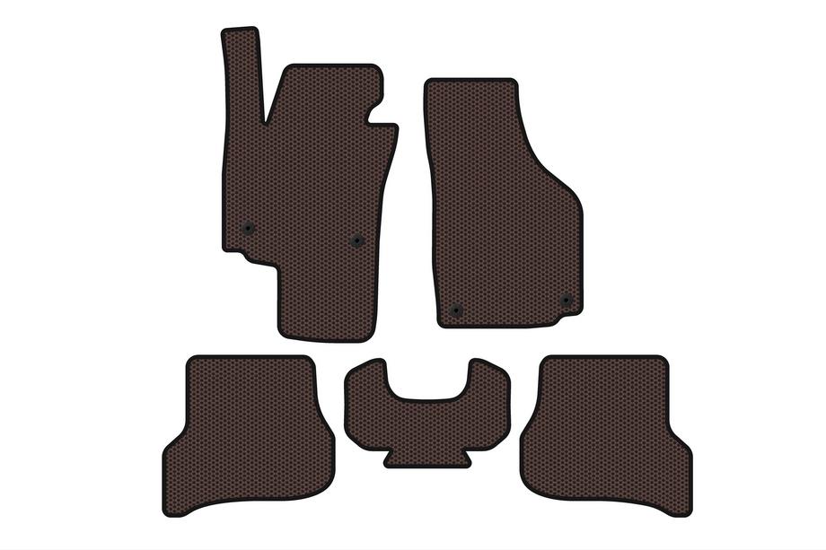 Seat Altea 2004–2015 Gummimåtter Carsuit (Brun) Image