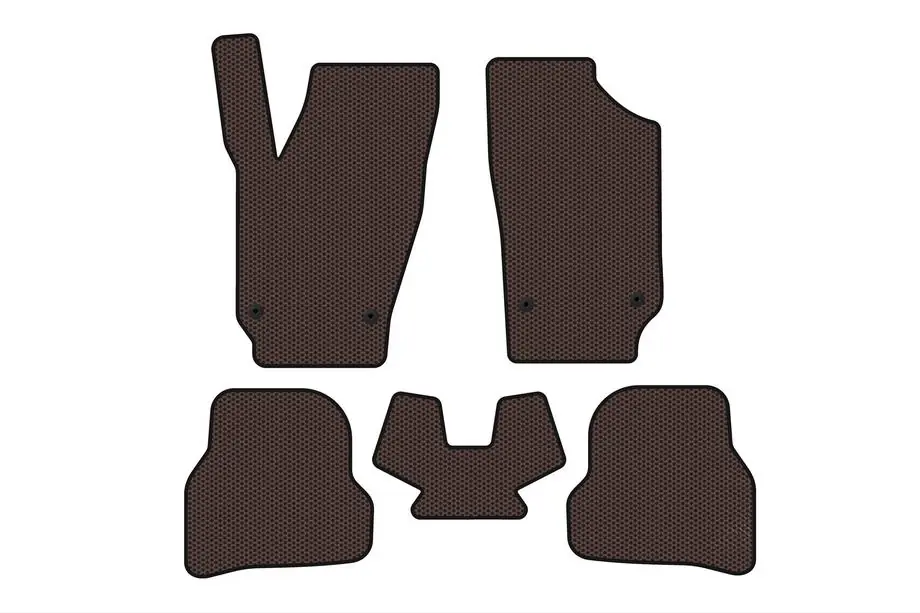 Seat Ibiza 2010–2017 Gummimåtter Carsuit (2010-2012, HB, 5-dørs, brun) Foto 1