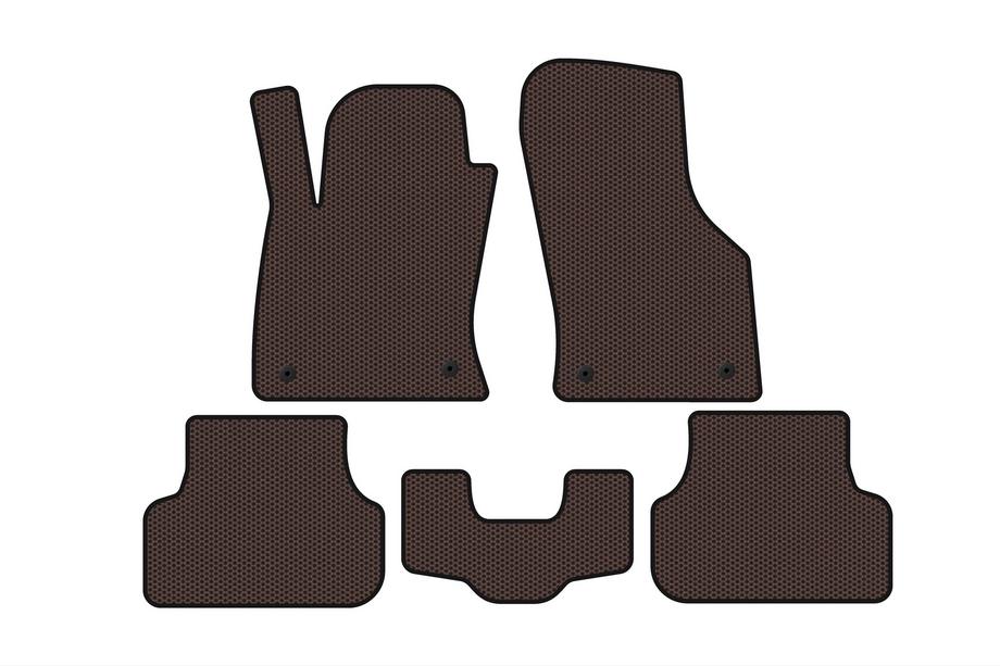 Seat Leon 2013–2020 Gummimåtter Carsuit (2013-2016, SW, brun) Image