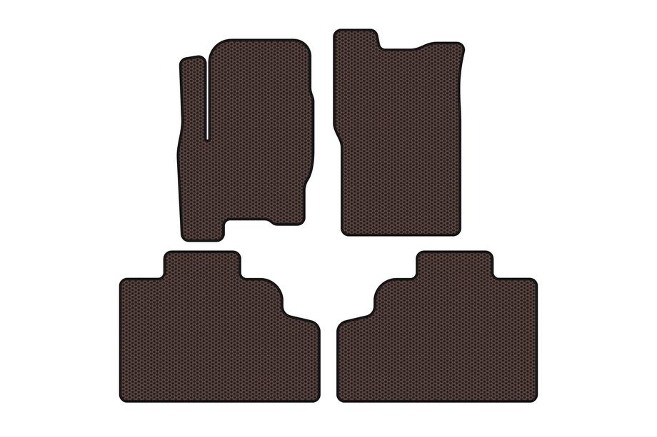 SsangYong Korando 1997–2006 Gummimåtter Carsuit (Brun) Image