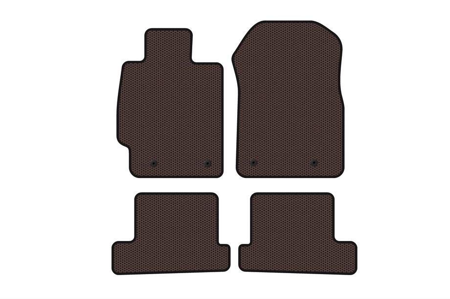 Subaru BRZ 2012–2021 Carsuit gummimåtter til kabinen (Coupé, brun) Image