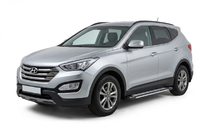 Hyundai Santa Fe 3 2012–2018 Sidetrin Rainbow (2 stk., aluminium) foto 1