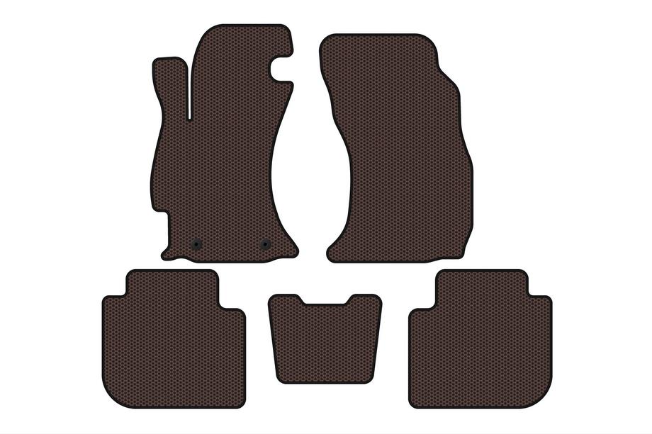 Subaru Forester 2013–2018 Carsuit gummimåtter til kabinen (2013-2017, brun) Image