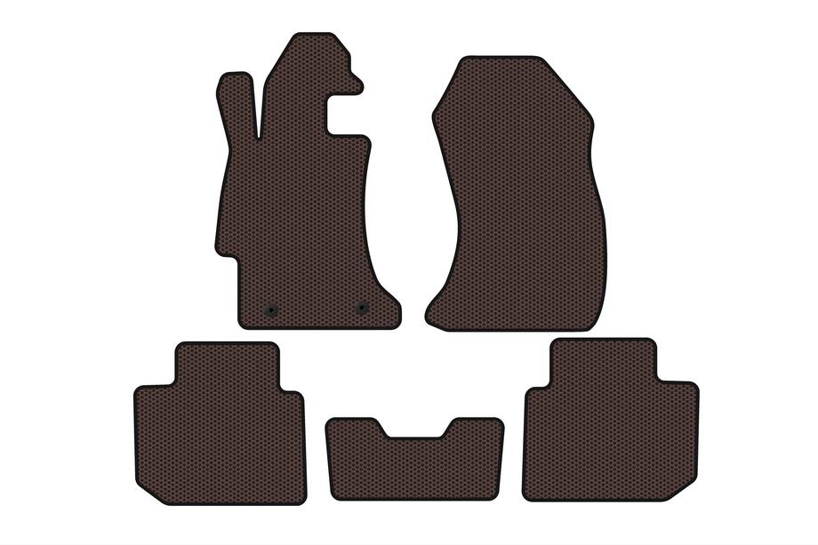Subaru Impreza 2011–2016 Gummimåtter Carsuit (SD, brun) Image