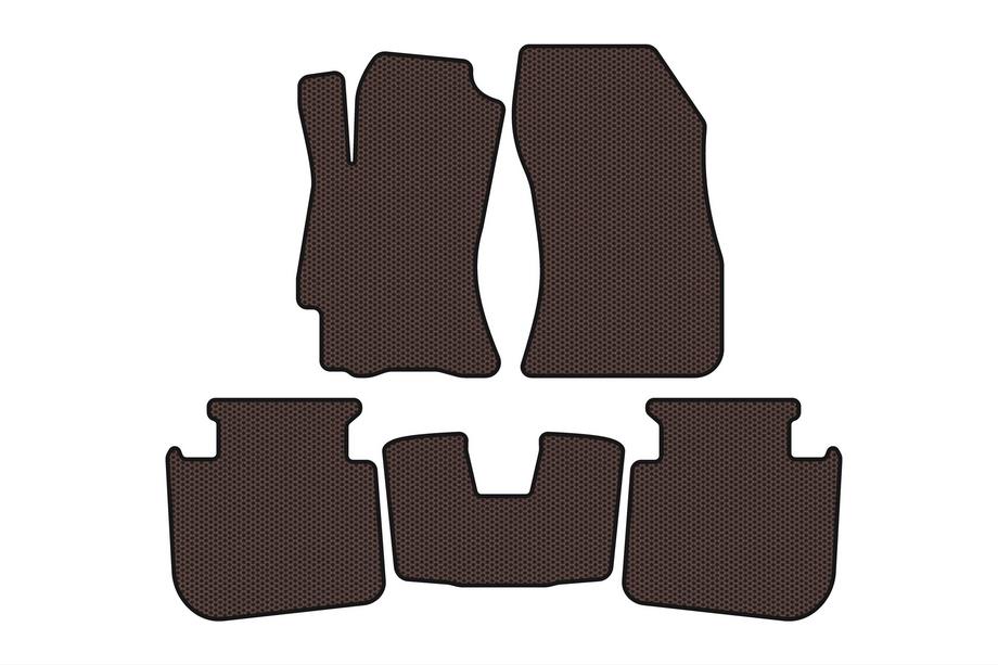 Subaru Legacy 2009–2014 Gummimåtter Carsuit (2009-2013, SD, brun) Image
