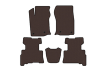 Toyota 4Runner 2009–2024 Carsuit gummimåtter (2 rækker, 2014-2024, 7-sæders, brun) foto 1
