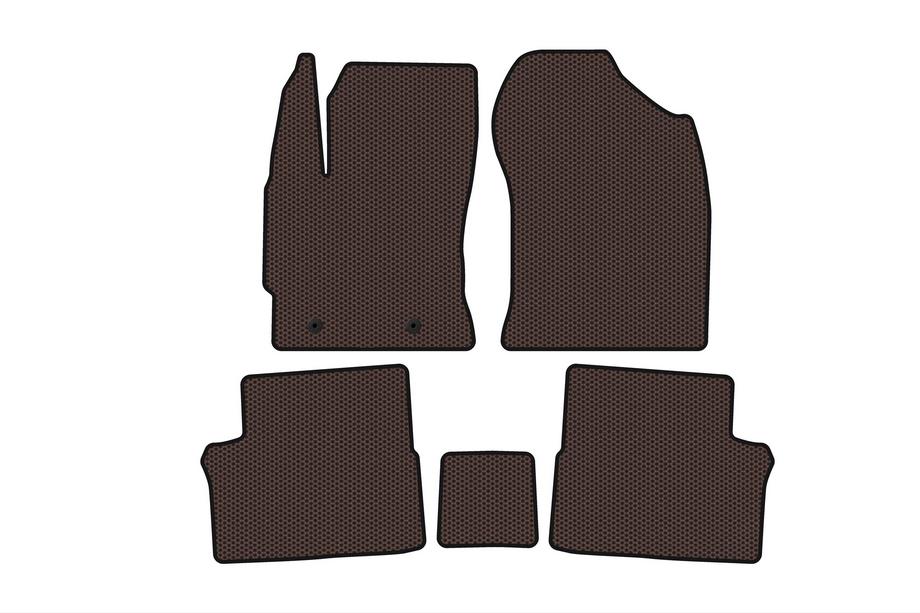 Toyota Auris 2012–2018 Gummimåtter Carsuit (Brun) Image