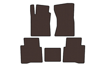 Toyota Fortuner 2006–2015 Gummimåtter Carsuit (Brun) foto 1