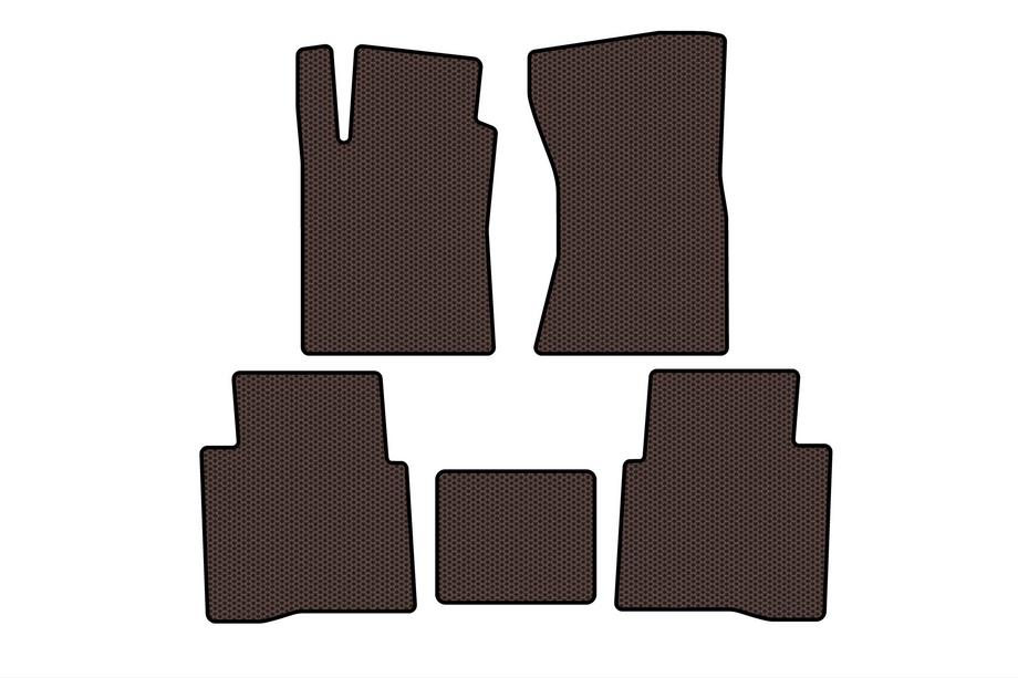 Toyota Fortuner 2006–2015 Gummimåtter Carsuit (Brun) Image