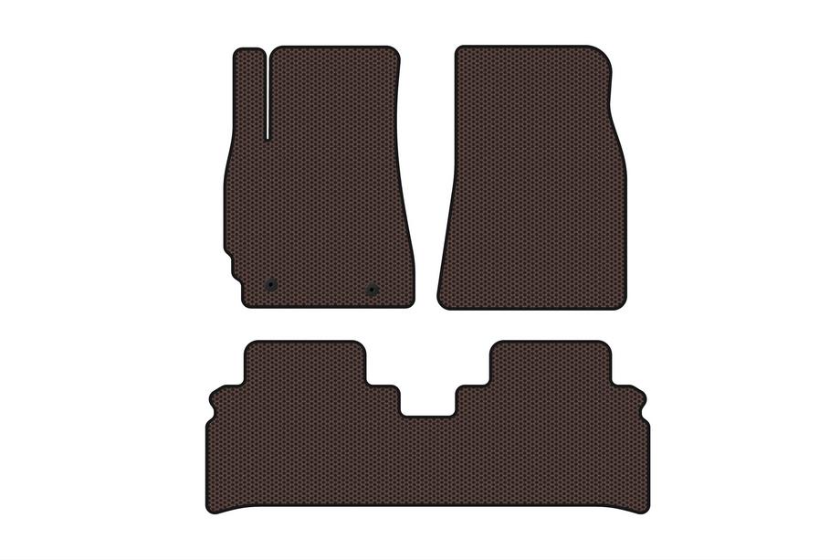 Toyota Highlander 2000–2008 Gummimåtter Carsuit (Brun) Image