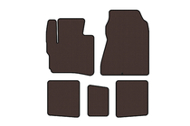 Toyota IQ 2008–2015 Gummimåtter Carsuit (HB, brun) foto 1