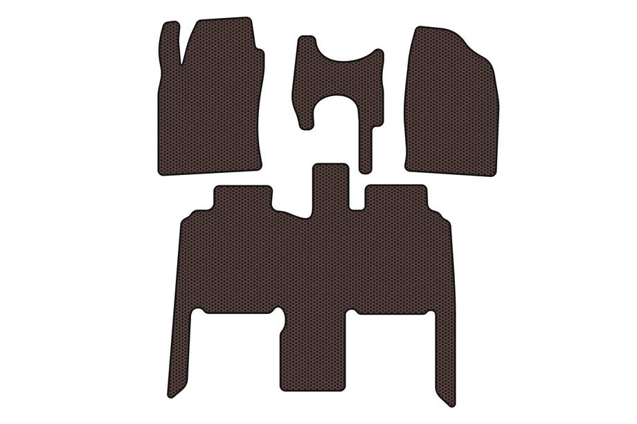 Toyota Previa 2000–2006 Gummimåtter Carsuit (Brun) Image