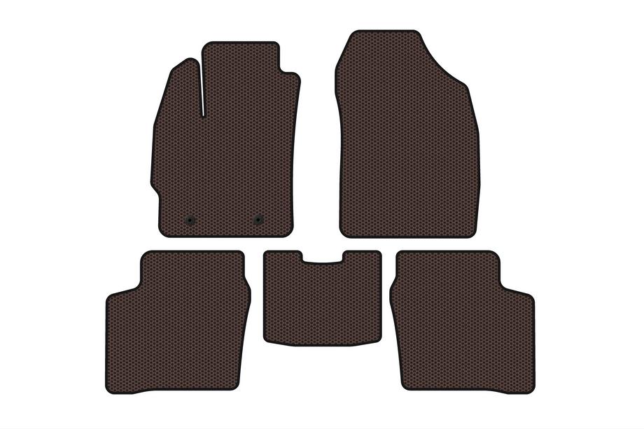 Toyota Prius 2003–2009 Gummimåtter Carsuit (LB, brun) Image