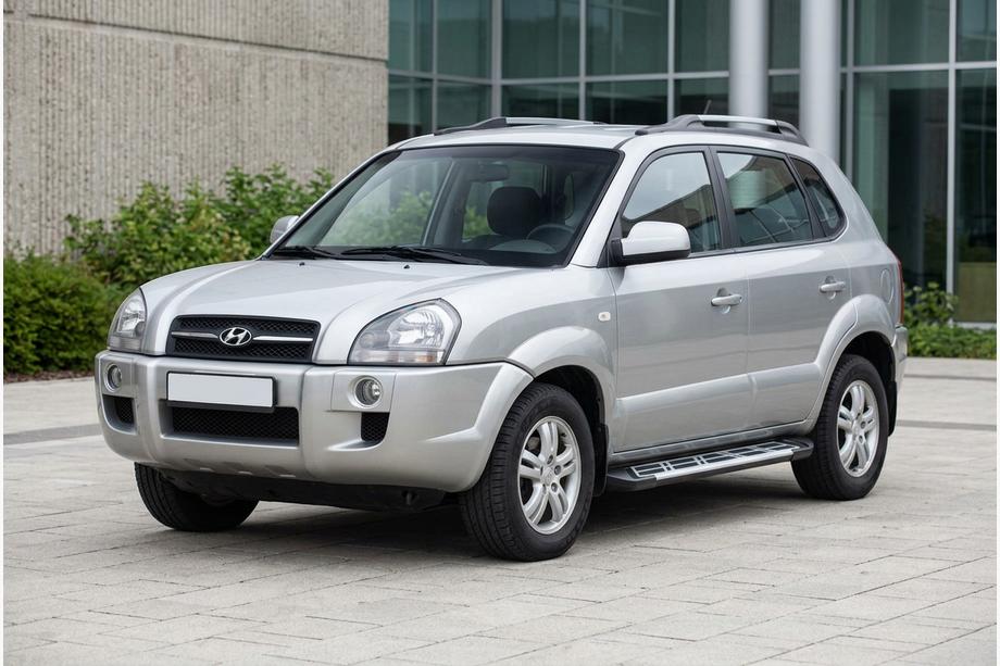 Hyundai Tucson JM 2004– Sunrise sidetrin (2 stk., aluminium) Image