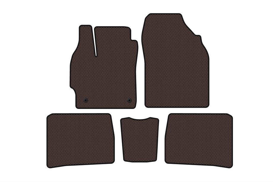 Toyota Prius 2009–2015 Gummimåtter Carsuit (LB, brun) Image