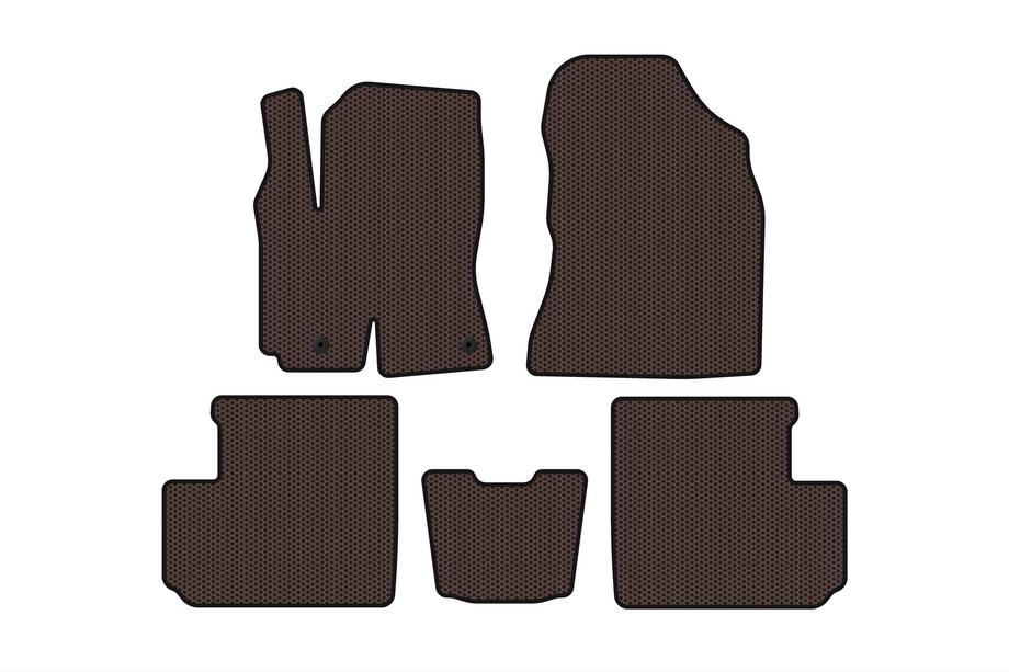Toyota Rav 4 2001–2005 Gummimåtter Carsuit (Brun) Image