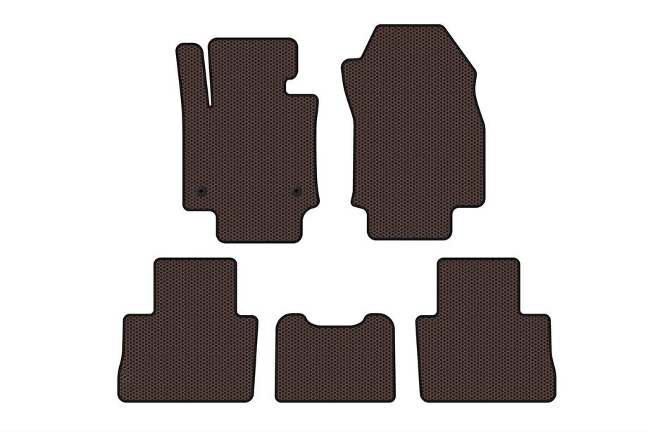 Toyota Rav 4 2019–2025 Gummimåtter Carsuit (Brun) Image