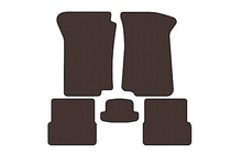 Volkswagen Golf 2 1983–1992 Gummimåtter Carsuit (Brun) foto 1