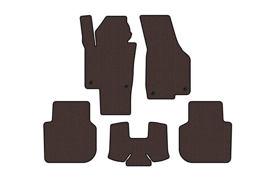 Volkswagen Passat B8 2015–2023 Gummimåtter Carsuit (2015-2019, SD, brun) Image