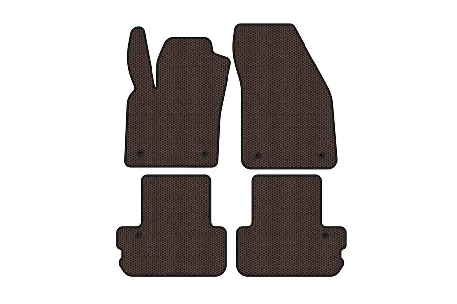 Volvo C70 2006–2010 Carsuit gummimåtter (Cabriolet, brun) Image
