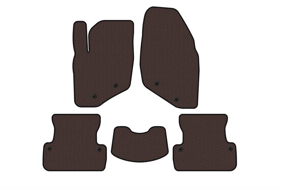 Volvo S60 2000–2009 Gummimåtter Carsuit (SD, brun) Image