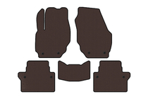 Volvo S80 2006–2016 Gummimåtter Carsuit (Brun) foto 1