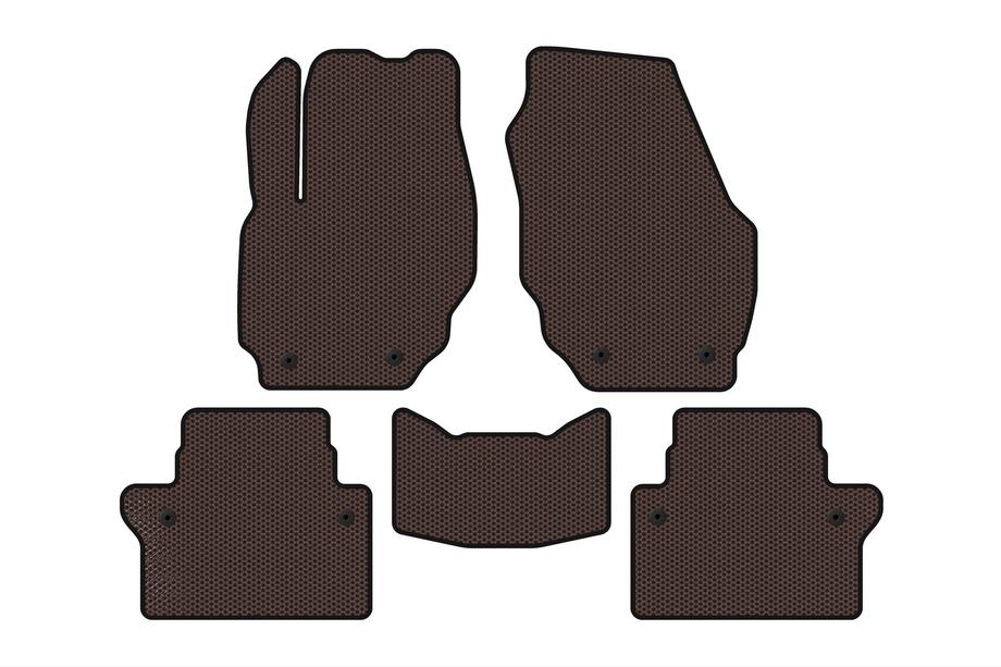 Volvo S80 2006–2016 Gummimåtter Carsuit (Brun) Image