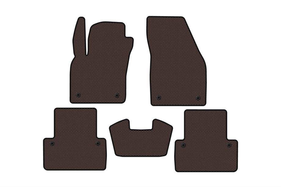 Volvo V50 2004–2012 Gummimåtter Carsuit (2007-2012, SW, brun) Image