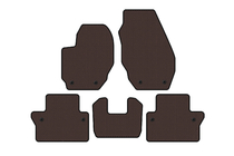 Volvo V70 2007–2013 Gummimåtter Carsuit (Brun) foto 1