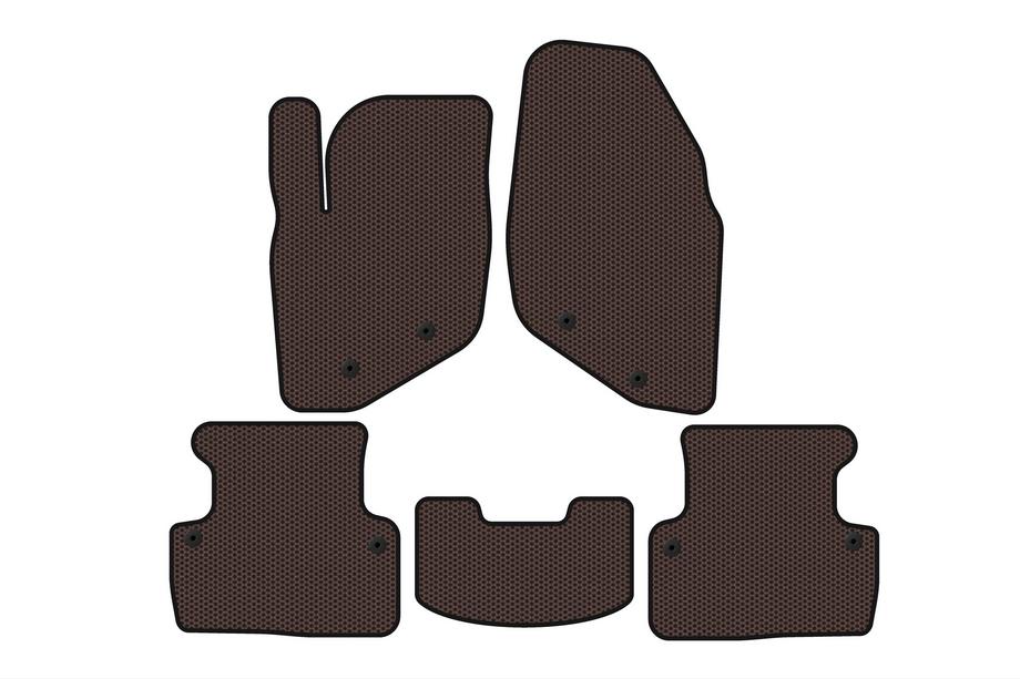 Volvo V70 2000–2007 Gummimåtter Carsuit (Brun) Image