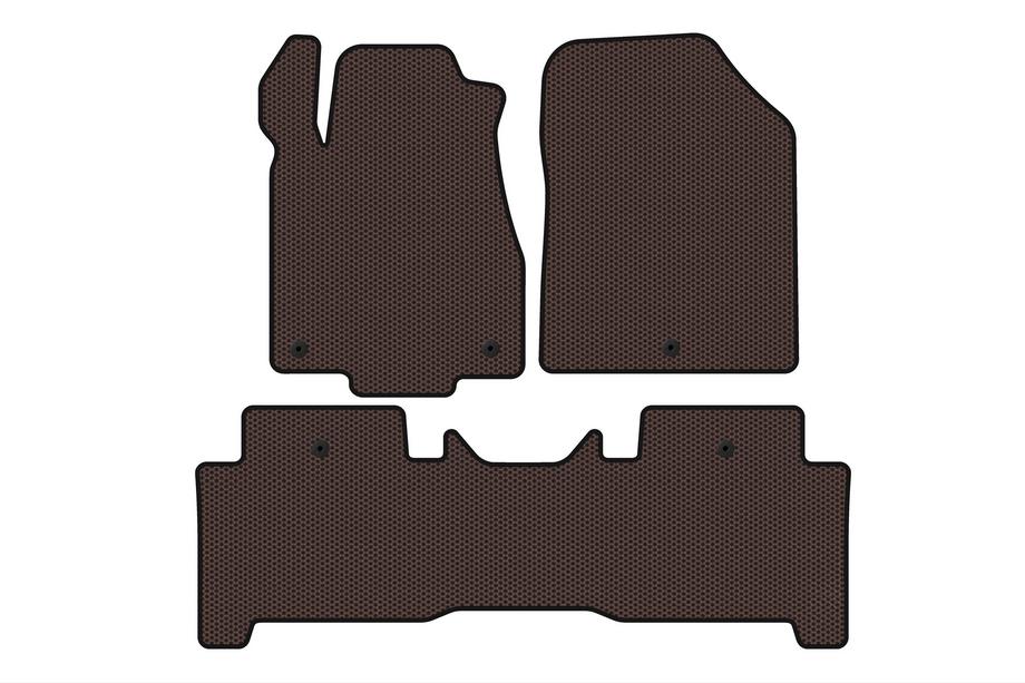 Acura MDX 2007–2013 Carsuit gummimåtter til kabinen (2 rækker, brun) Image
