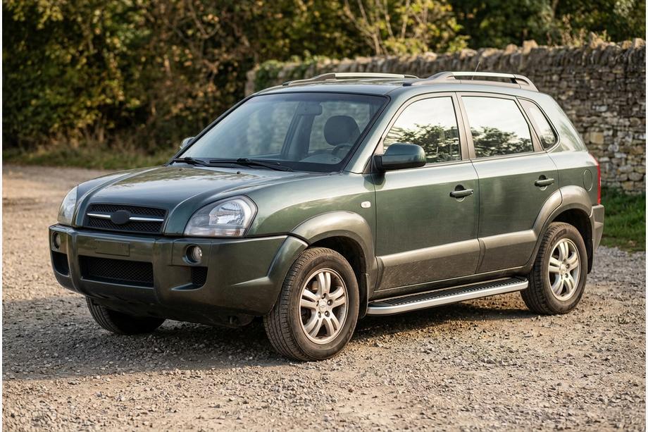 Hyundai Tucson JM 2004– Sidetrin Tayga Grey (2 stk., aluminium) Foto 1