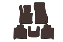 BMW 2-serie Active Tourer F45/F46 2014–2021 Carsuit gummimåtter (til F46, 2 rækker, brun) foto 1