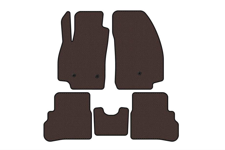 Chevrolet Spark 2015–2023 Gummigulvmåtter Carsuit (2018-2023, brun) Image