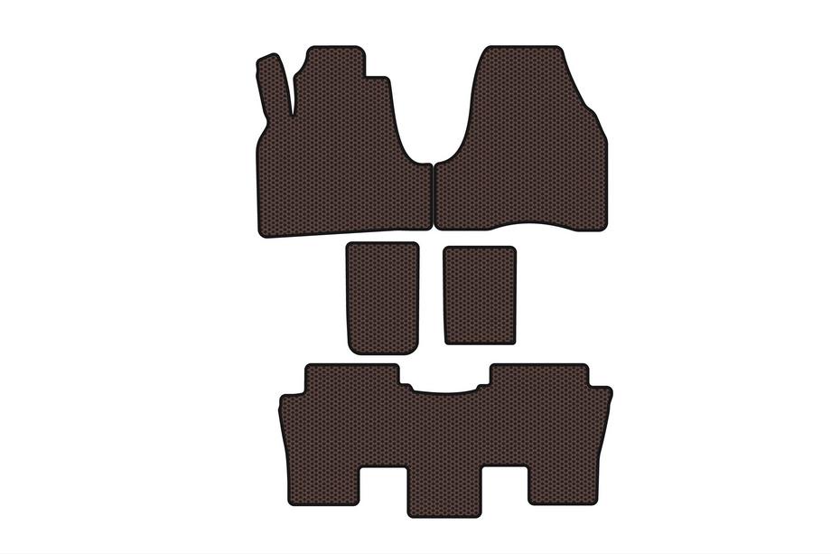 Citroen C-8 2002–2014 Gummimåtter Carsuit (Brun) Image