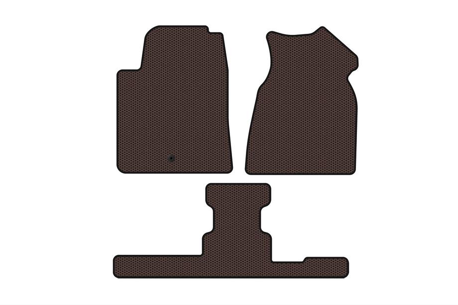 GMC Acadia 2006–2017 Gummimåtter Carsuit (1. + 3. række, 2013-2017, brun) Image